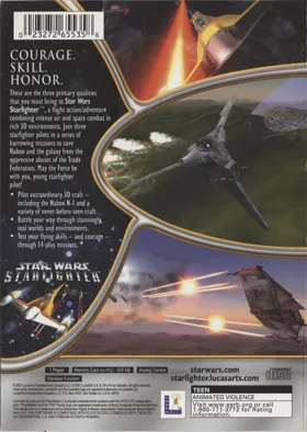 Star Wars - Starfighter box cover back